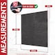 image 2 of SPARES2GO Carbon + Foam Grease Filter Kit for Diplomat Cooker Hood Vent Extractors (Cut to Size, 57cm x 47cm)