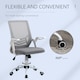 image 8 of Vinsetto Mesh Swivel Office Chair Task Computer Chair w/ Lumbar Support, Grey