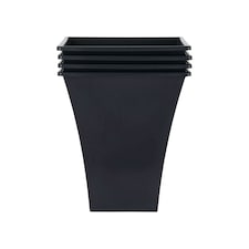 Metallica 28cm Square Planter Pack 4 Black