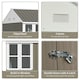 image 4 of Outsunny 8 x 6ft Metal Garden Shed Outdoor Storage Shed with  Doors Window