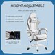 image 3 of Vinsetto Racing Style Gaming Chair with Reclining Function Footrest, Blue