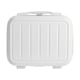 image 1 of Living and Home Lightweight Portable Hard Shell Travel Cosmetic Case White | Personal Item