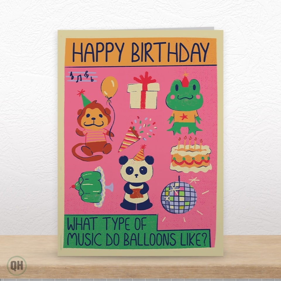 image 1 of Happy Birthday Animal Party Card - Cute Kid's Birthday Card