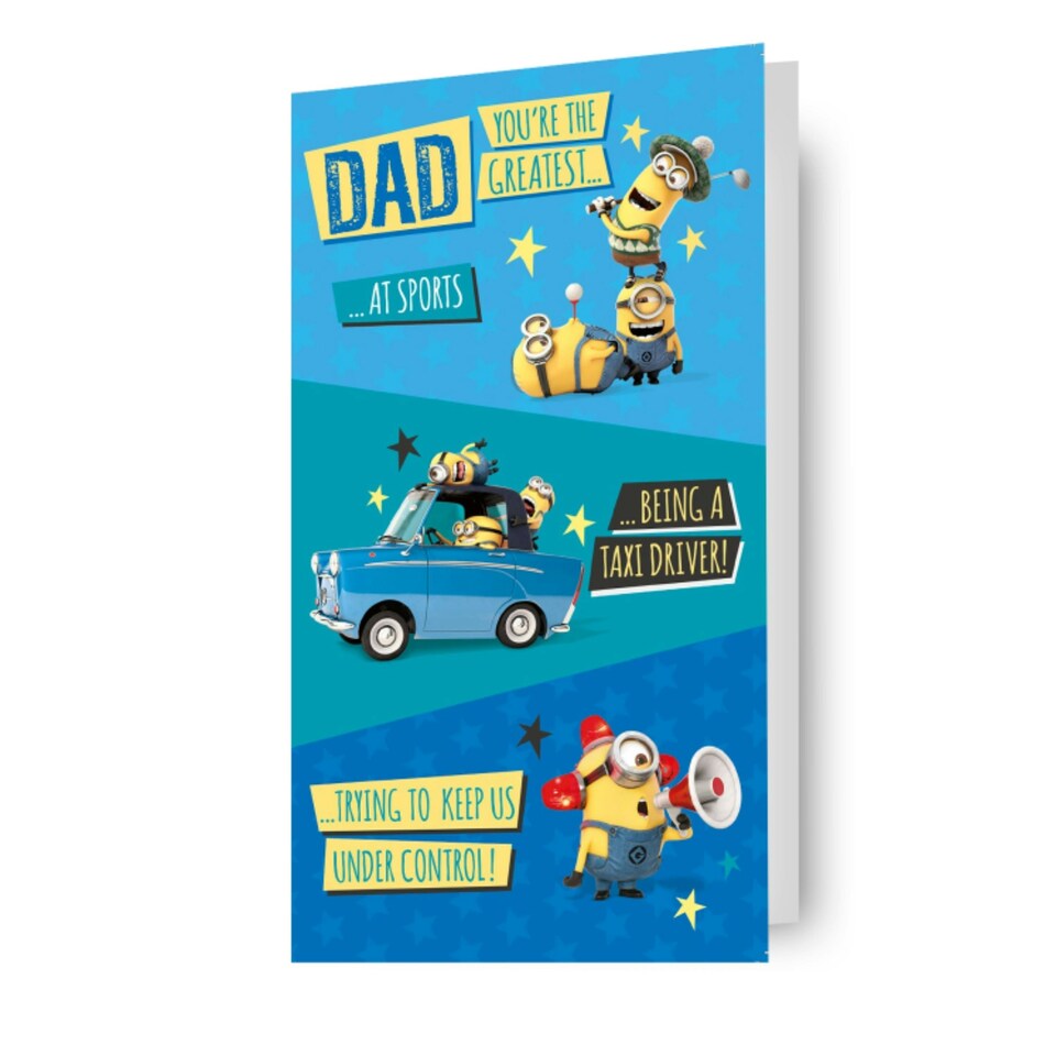 image 1 of Despicable Me Minions 'You're The Greatest...' Father's Day Card