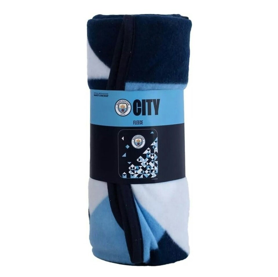 image 1 of Manchester City FC Particle Blanket Blue