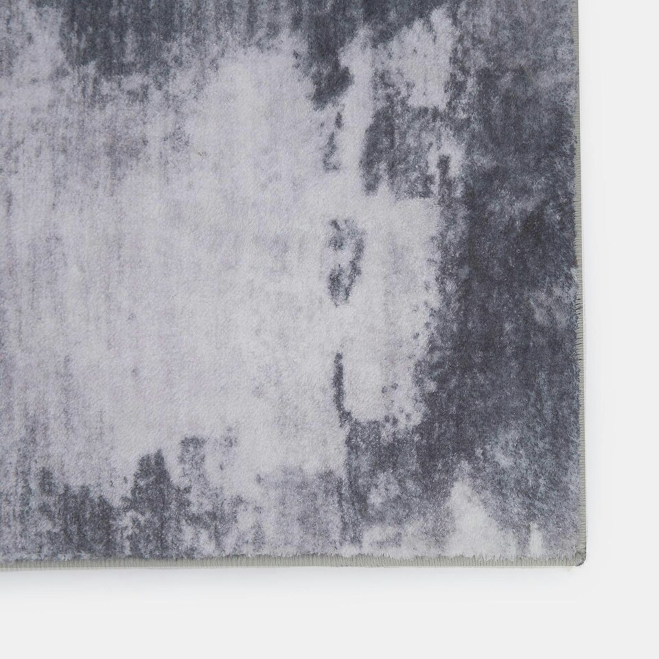 image 1 of OHS Stylish Modern Abstract Carpet Floor Rug Runner, 50x120cm - Grey