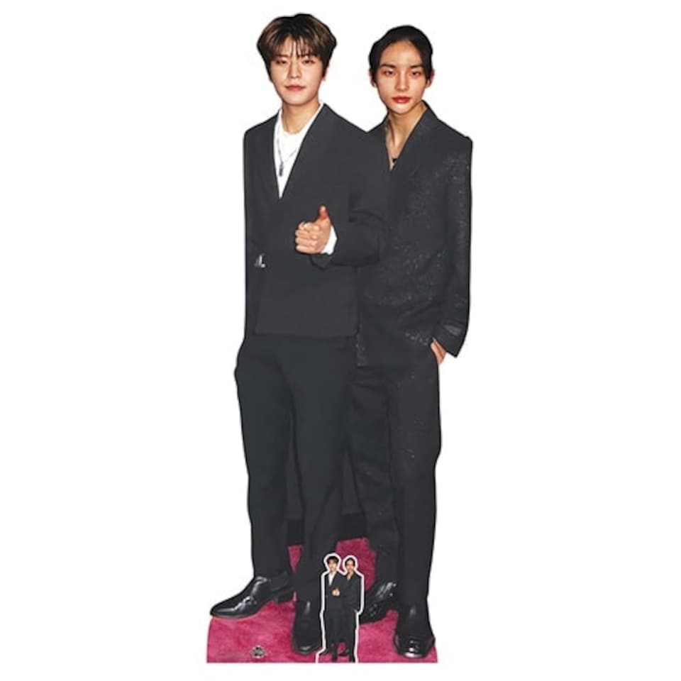 Seungmin and Hyunjin Stray Kids Lifesize Cardboard Cutout 180cm