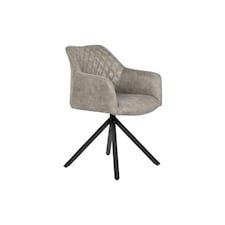 Chair DKD Home Decor Black Grey 55 x 58 x 83 cm Grey