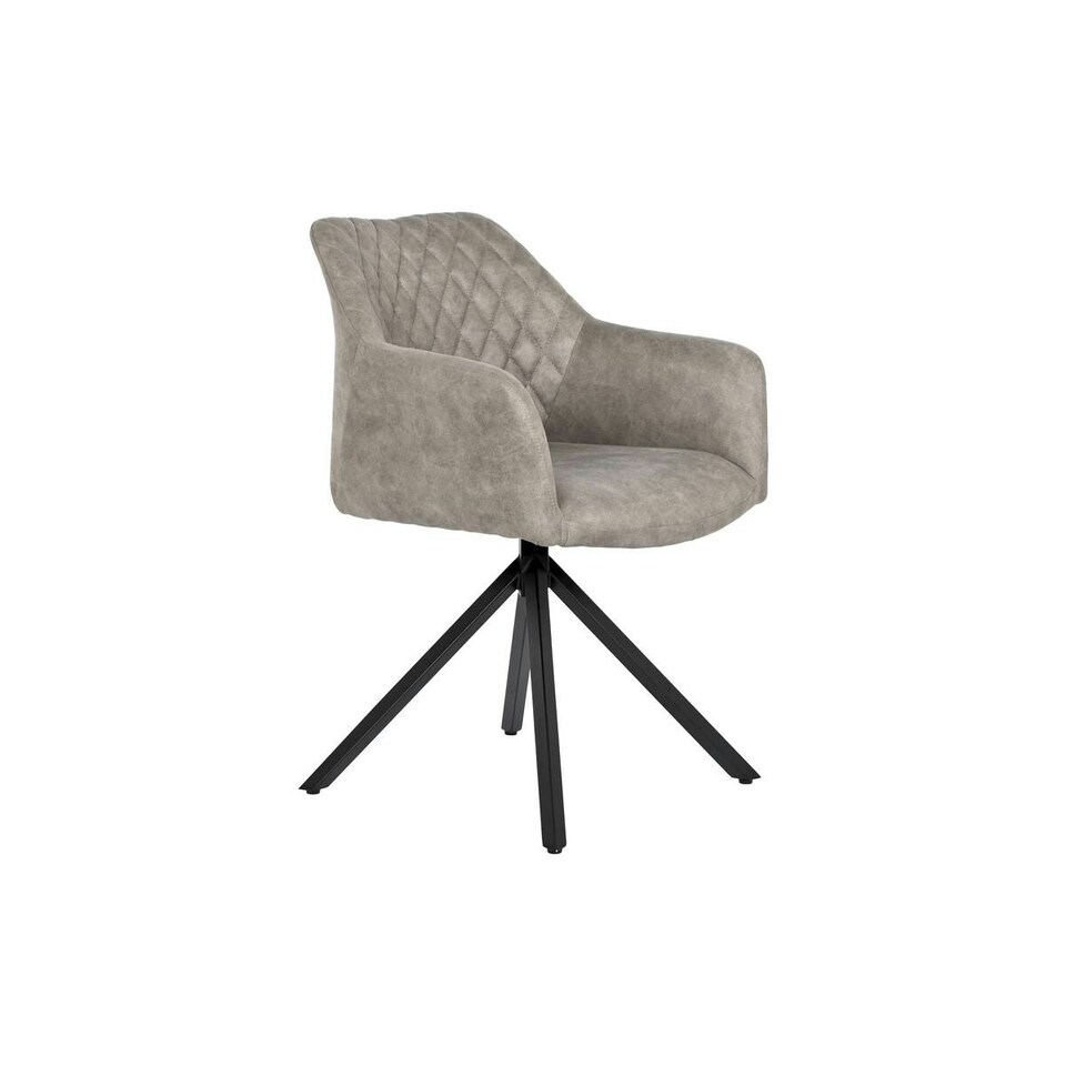 image 1 of Chair DKD Home Decor Black Grey 55 x 58 x 83 cm Grey