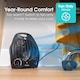 image 7 of Abode AFH1002B Electric Heater Black 2000W Cooling Fan Mode with 2 Heat Settings