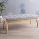 image 1 of Grey Bench Wooden Frame Grey