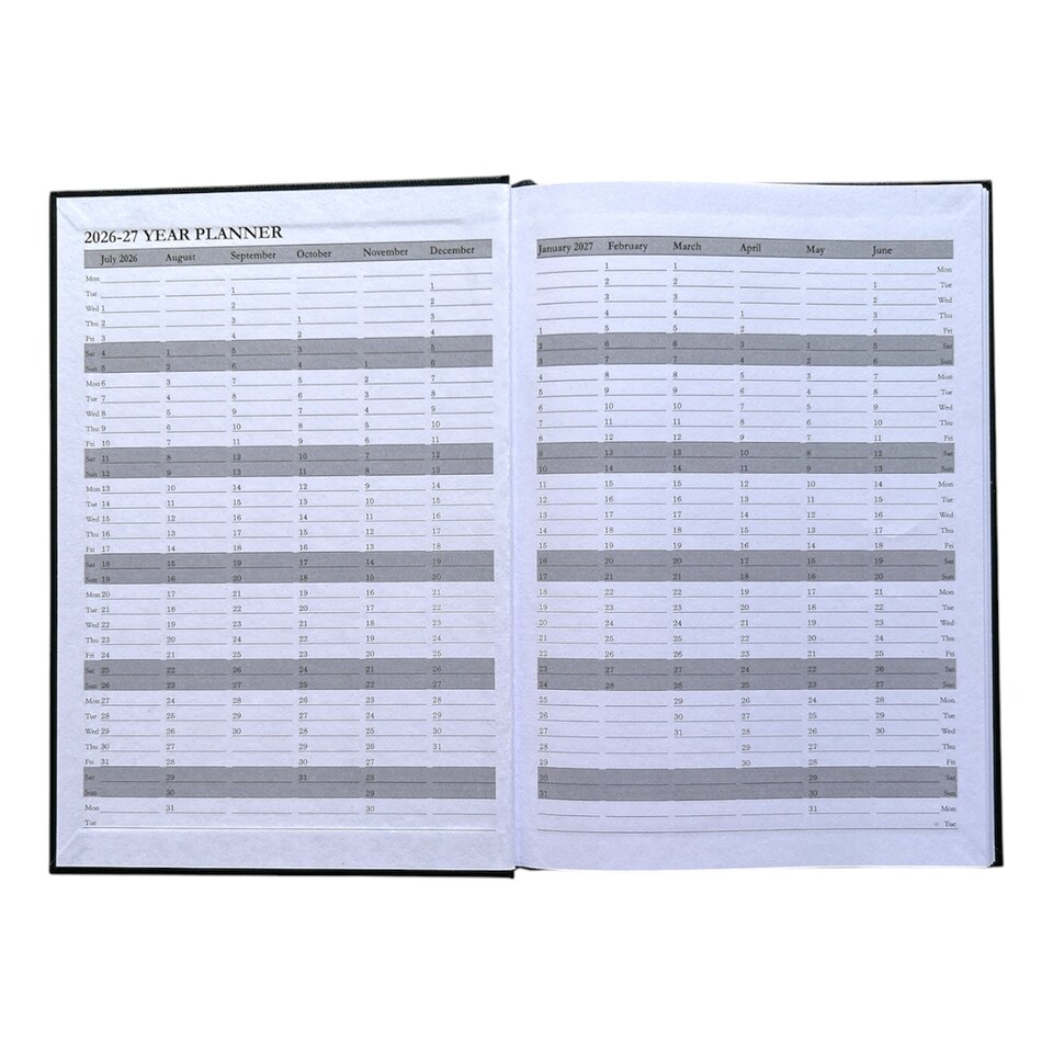 image 1 of Janrax 2026-2027 A5 Week To View Burgundy Academic Diary