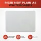 image 2 of Pack of 60 Rigid MDF Plain A4 Whiteboards