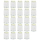 image 1 of Argon Tableware Hexagonal Glass Jam Jars with Yellow Gingham Lids - 250ml - Pack of 24