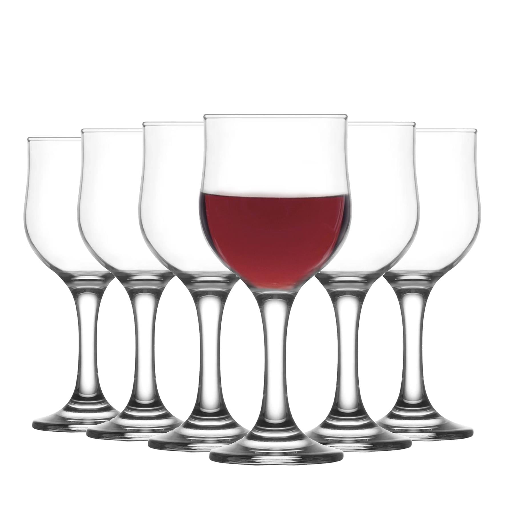 LAV Nevakar White Wine Glasses - 240ml - Clear - Pack of 12