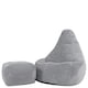 image 3 of Icon Kids High Back and Footstool, Jumbo Cord, Grey