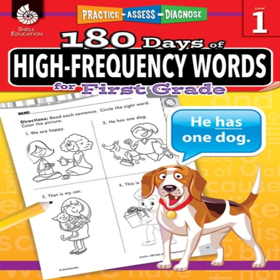 180 Days(tm) High-frequency Words For First Grade