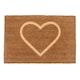 image 1 of Nicola Spring Coir Door Mat - 60 x 40cm - Embossed Heart