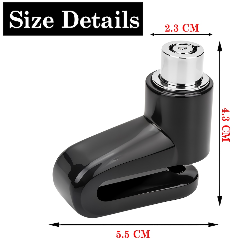 image 1 of Anti-Theft Disc Brake Lock Heavy-Duty with 2 Keys for Bicycles