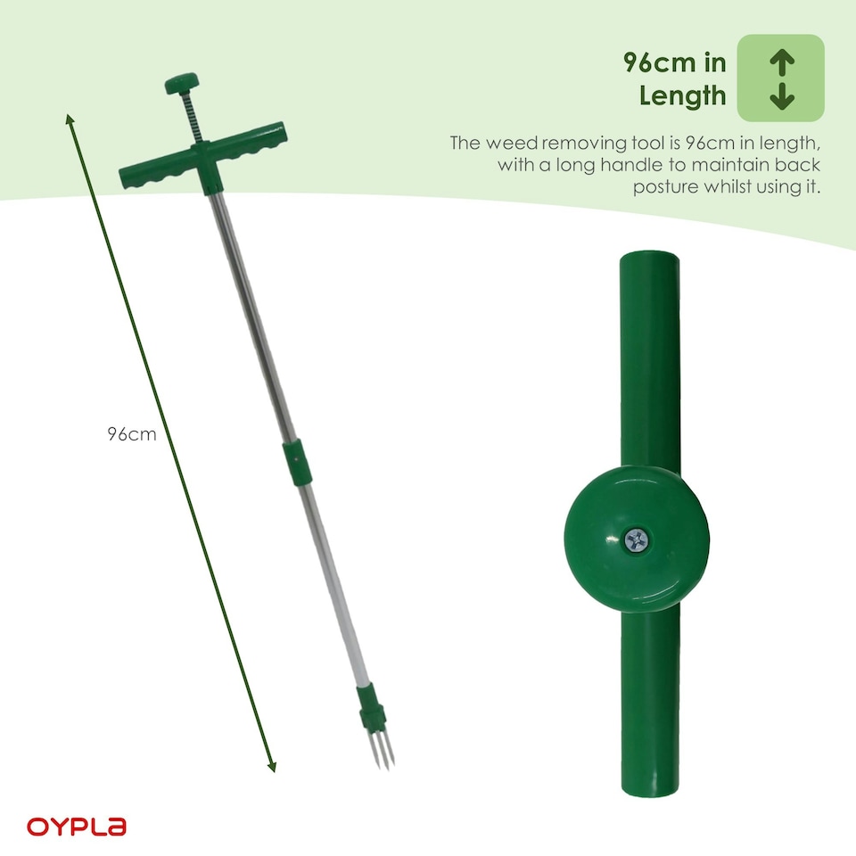 image 1 of Oypla Weed Puller Twister Remover Weeder Manual Weeding Garden Tool