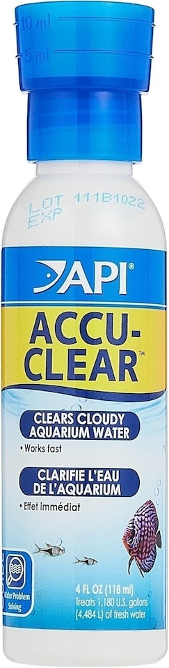 image 1 of API ACCU-CLEAR Freshwater Aquarium Water Clarifier 118 ml Bottle