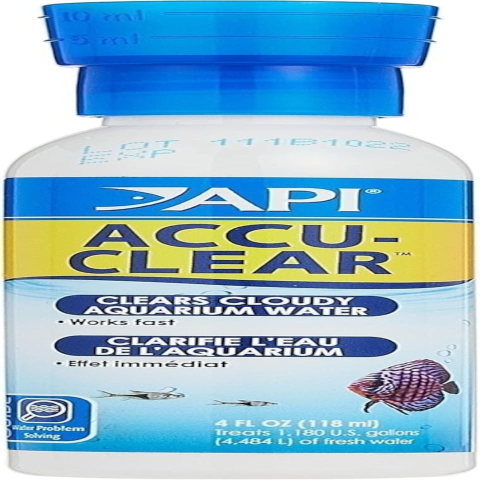 image 1 of API ACCU-CLEAR Freshwater Aquarium Water Clarifier 118 ml Bottle