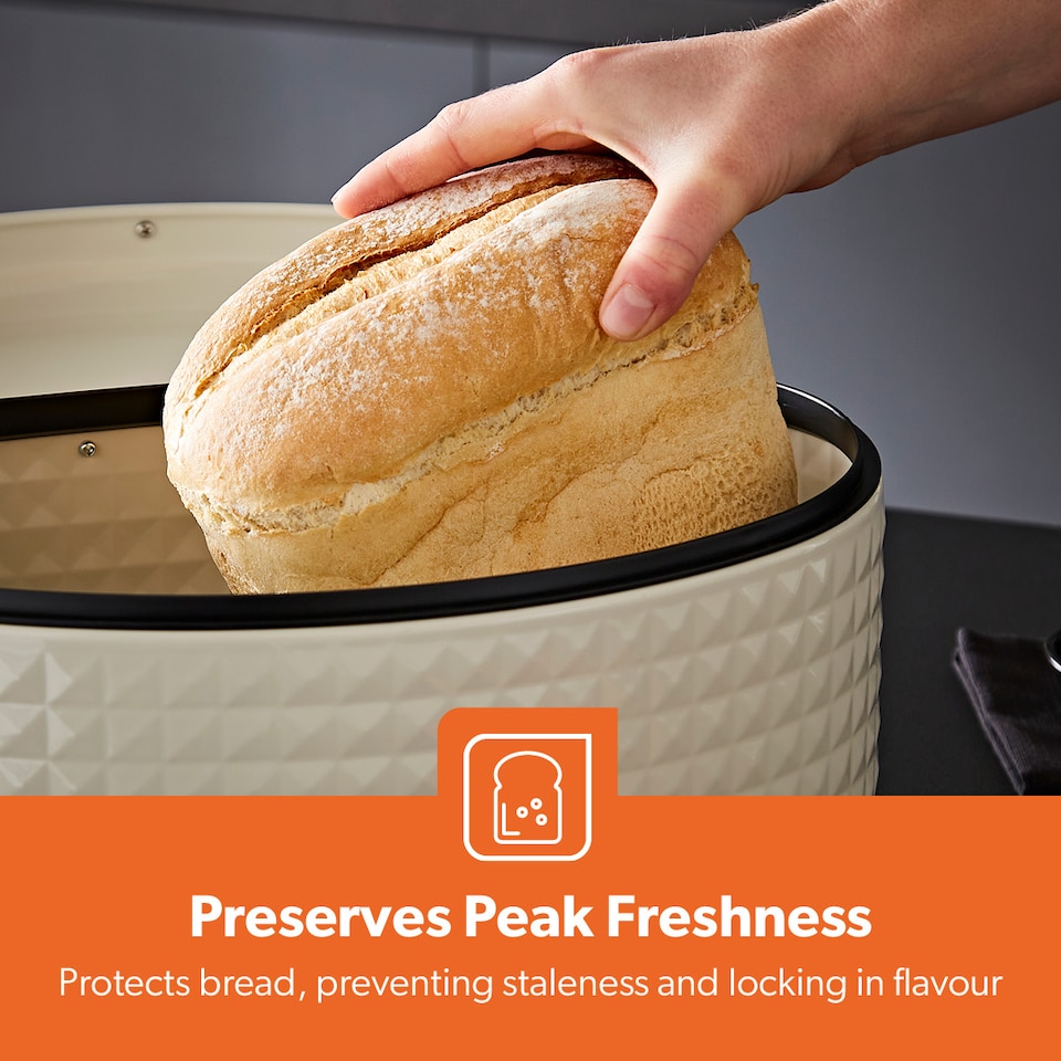 image 1 of GEEPAS 4 Pc Tea Coffee Sugar Canister & Bread Bin Set