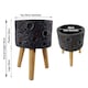 image 3 of Large Planters Plant Pots Large Lunar Black Planter 35cm x 24cm Botanik | Grey