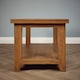 image 4 of Rustic Oak Coffee Table With Shelf Fully Assembled 105cm Wide x 50cm High x 55cm Deep