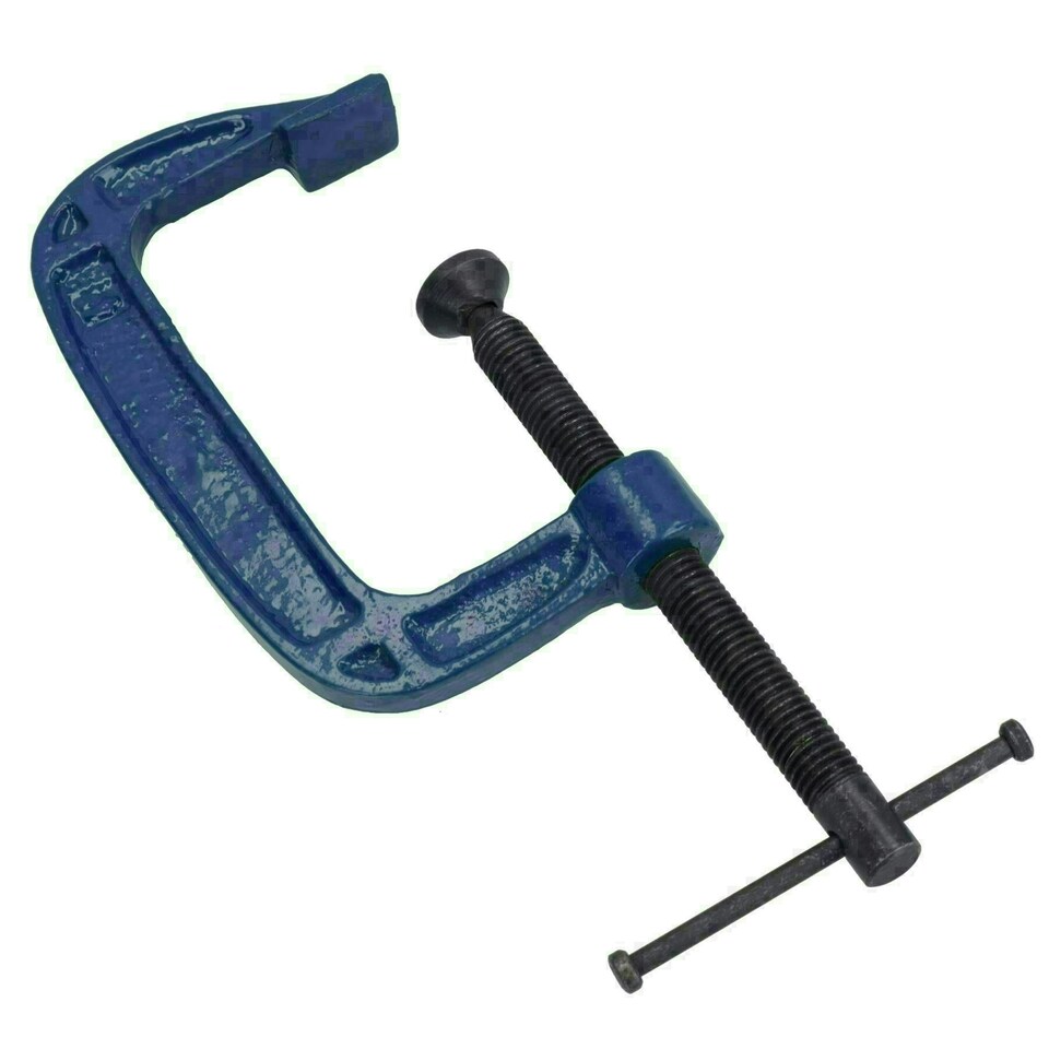 image 1 of 4 Inch (100mm) Cast Iron Screw G Clamp Fastener Holder Support vice Clamping 10pc