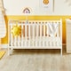 image 2 of Coleby Classic Cot Bed - Convertible Cot, Birth to 4 Years, Adjustable Base & Teething Rails (White)