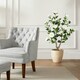 image 3 of COSTWAY 90CM Artificial Camellia Tree Faux Flower Plant White | One Size