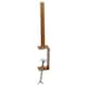 image 10 of Gold Metal Table Clamp Pole Hook Rail Stand Garden Lantern Hanger Party Rod | Gold | Set of 2