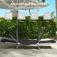 image 3 of Outsunny 2 Pieces Sun Loungers Foldable Reclining Chair with Headrest Black