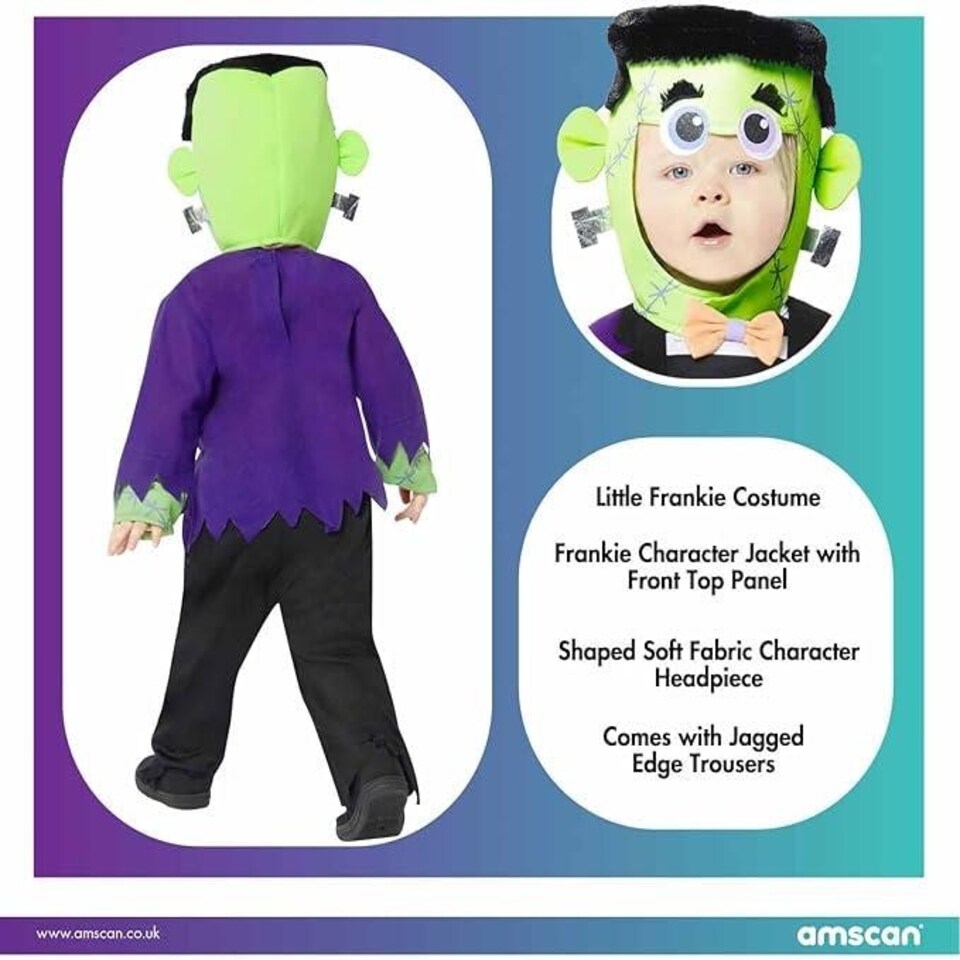 image 1 of Little Frankie Halloween Fancy Dress Costume Age 6-8 Years