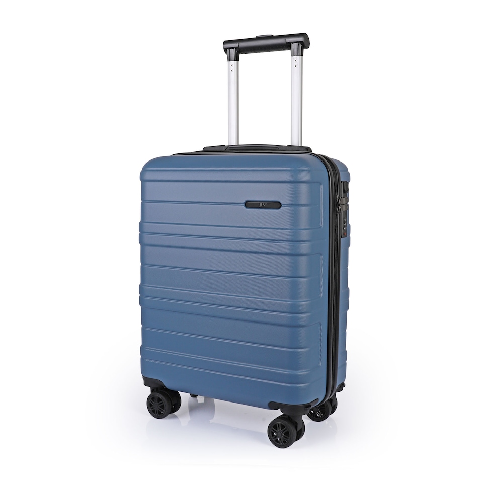 image 1 of ABS Cabin Luggage 45×36×20 Lightweight Carry-On with TSA Lock | Blue | Harbour Blue | Cabin Bag