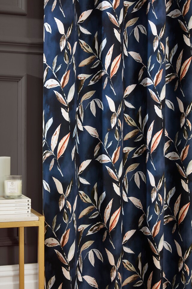 image 1 of Sundour Madrid Curtains Navy Blue | Blue | Blue