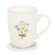 image 2 of Something Different If Mums Were Flowers Floral Mug and Coaster Set - White - One Size