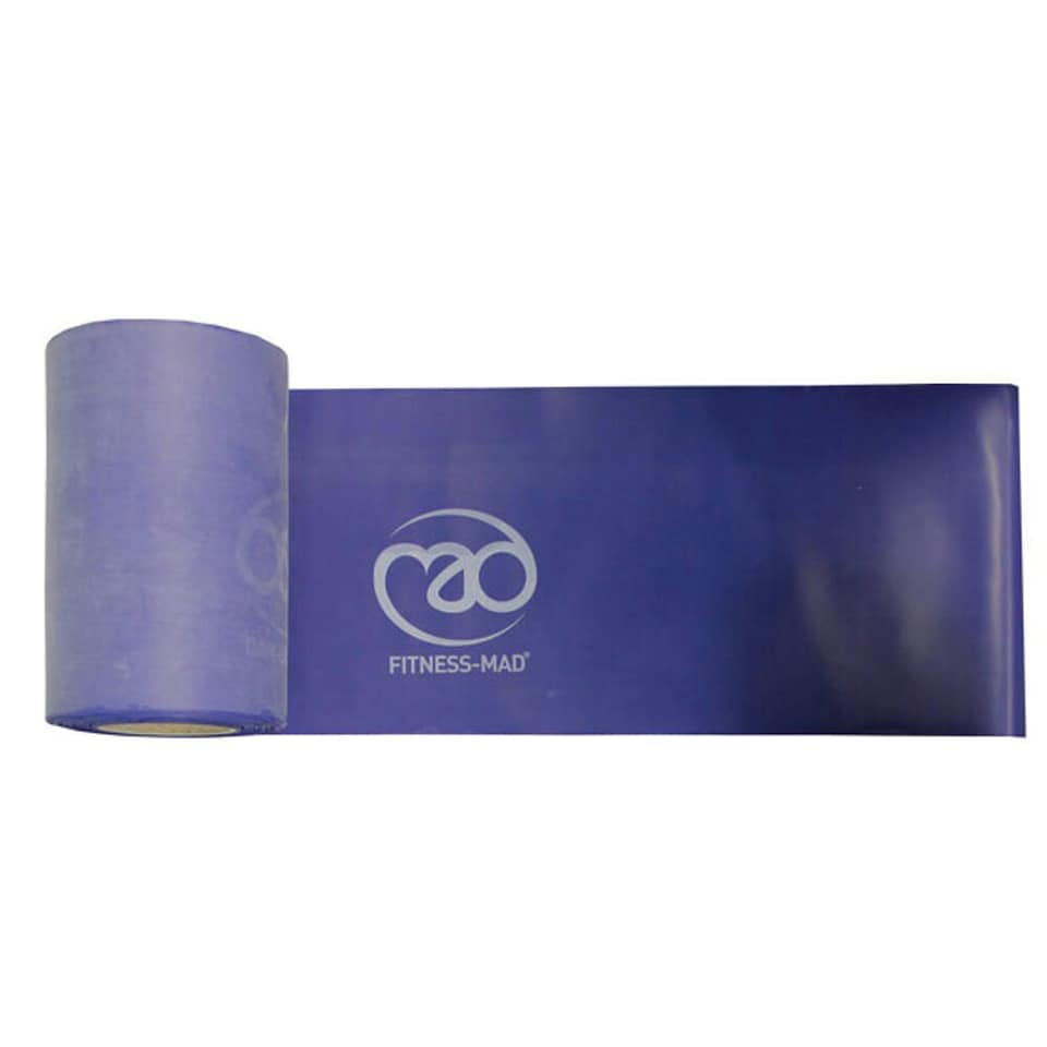 image 1 of Fitness Mad Logo Resistance Band - Blue - Medium