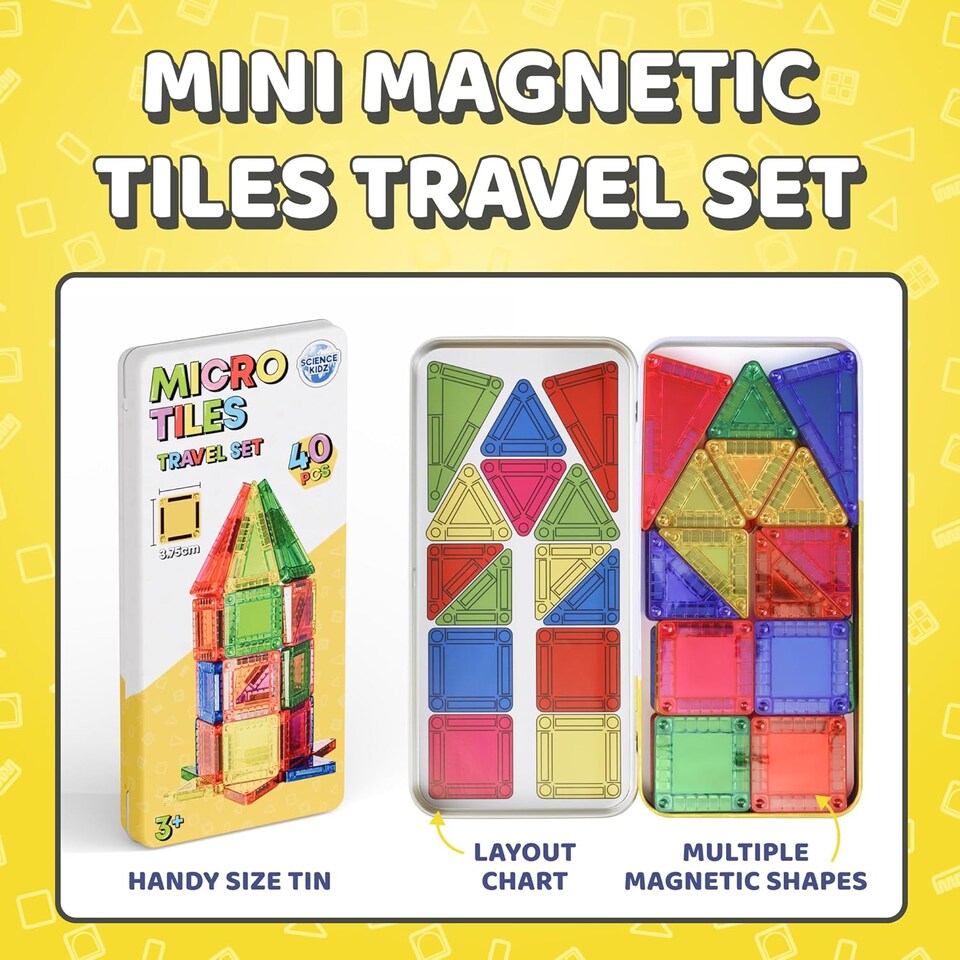 image 1 of Science Kidz Micro Tiles Travel Set