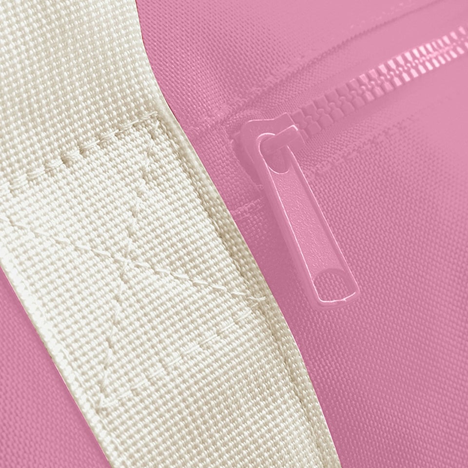 image 1 of Bagbase Mini Barrel Shoulder Bag - Classic Pink/White - One Size Pink