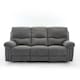 image 2 of Fosse 3 Seater Manual Recliner Fabric Sofa Grey | Dark Grey