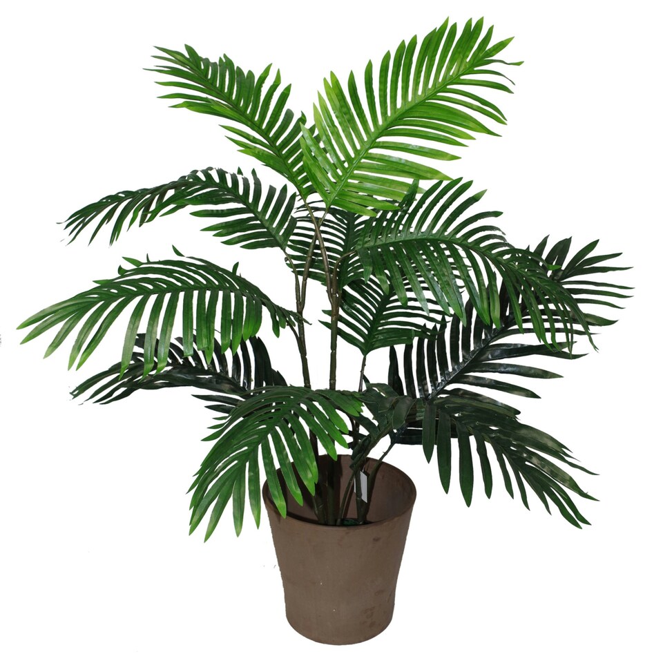 image 1 of 90cm Artificial Areca Palm Tree Tree - Large Green | One Size