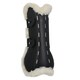 image 3 of Woof Wear Vision Elegance Tendon Boot Black | Size: Small
Colour: Black Faux Sheepskin