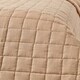 image 5 of Homescapes Cotton Quilted Reversible Bedspread Chocolate Mink Brown - 150 x 200 cm Brown