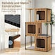 image 4 of COSTWAY Modern Cat Tree Kittens Cat Tower House