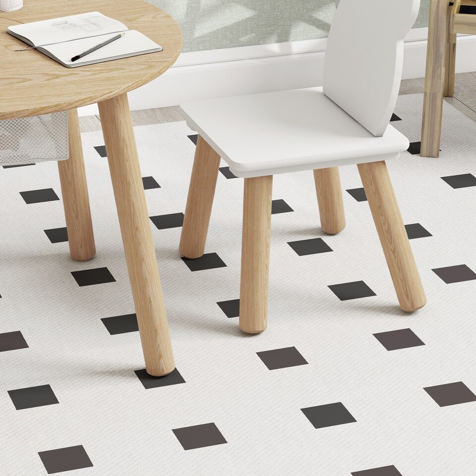 image 1 of AIYAPLAY 3 Pieces Toddler Table and Chair Set w Centre Mesh Bag | Yellow