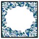 image 2 of Winter blue flowers (Picture Frame) Brown | XL