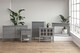 image 3 of Franklin End Table with 2 Drawers Grey | Grey | Grey
