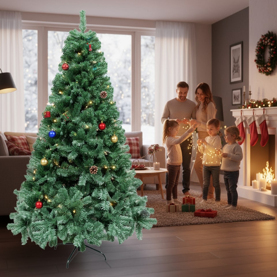 image 1 of 10FT Green Alaskan Pine Christmas Tree | Green | Green